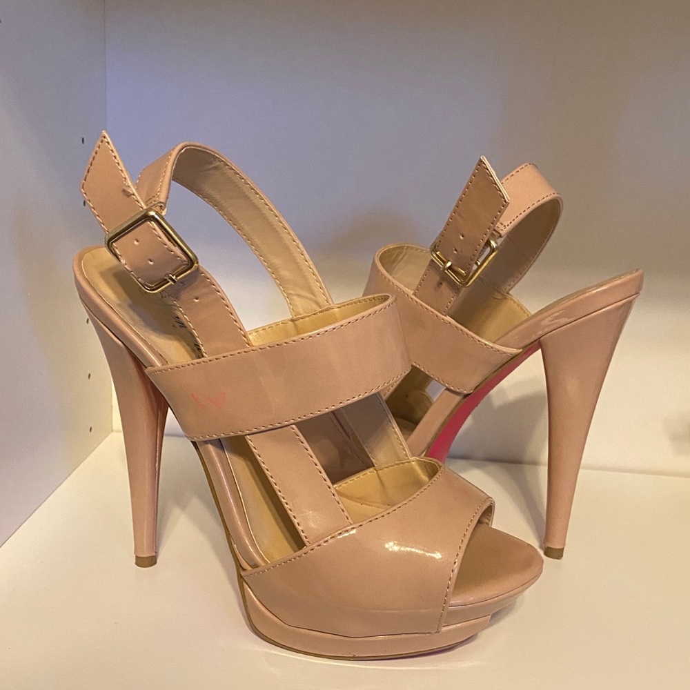 Nude high heels